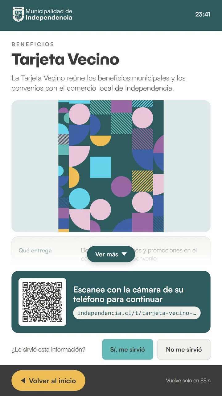 Tarjeta Vecino