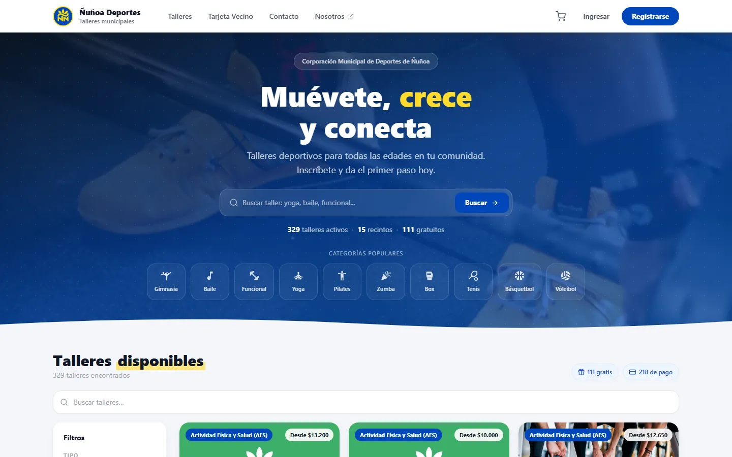 Portal de talleres